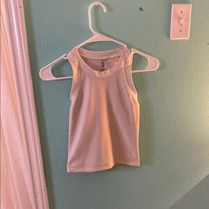 White Sleeveless Tank Top